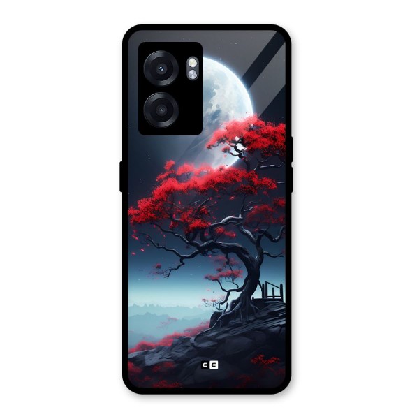 Moon Tree Glass Back Case for Oppo K10 (5G)