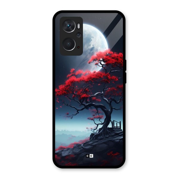 Moon Tree Glass Back Case for Oppo K10 4G