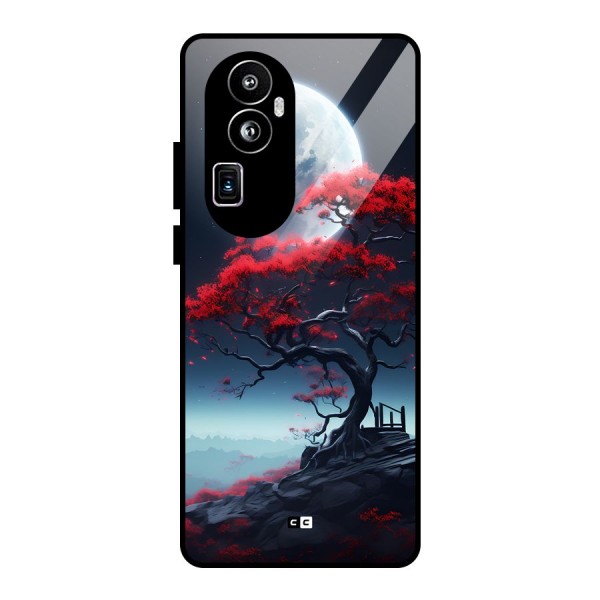 Moon Tree Glass Back Case for Oppo Reno10 Pro Plus