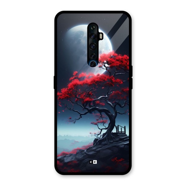 Moon Tree Glass Back Case for Oppo Reno2 F