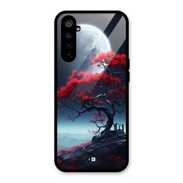 Moon Tree Glass Back Case for Realme 6i