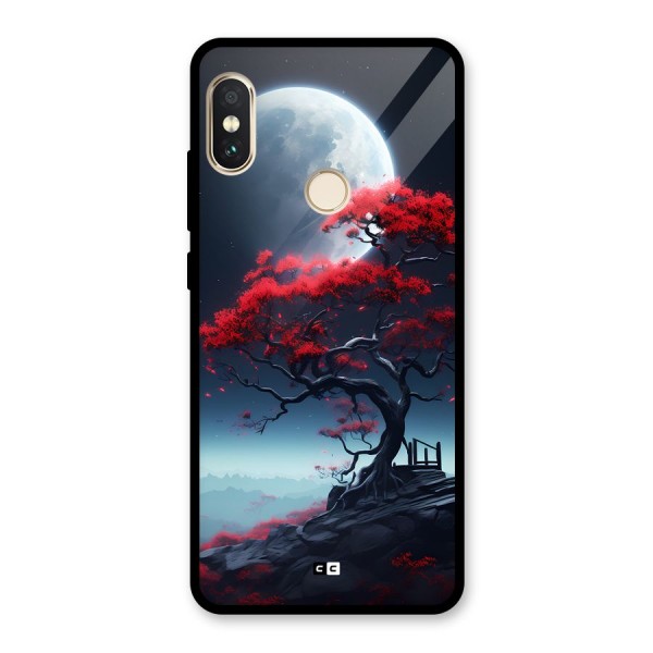 Moon Tree Glass Back Case for Redmi Note 5 Pro