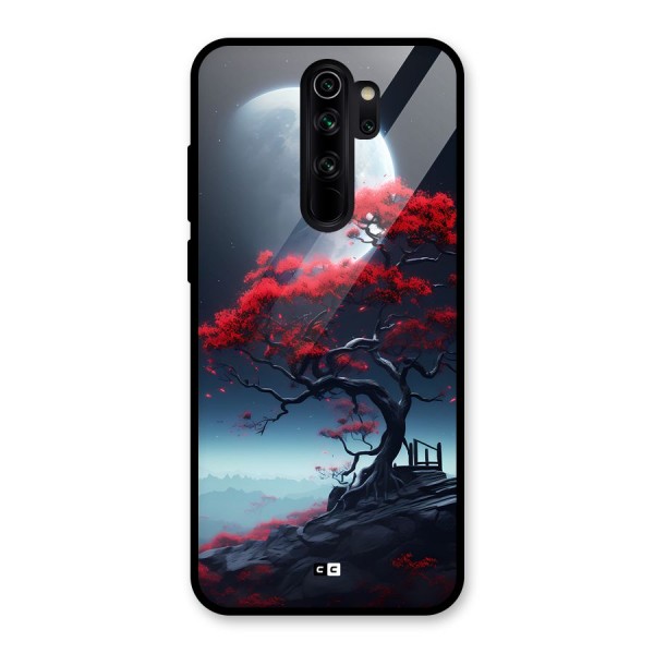 Moon Tree Glass Back Case for Redmi Note 8 Pro