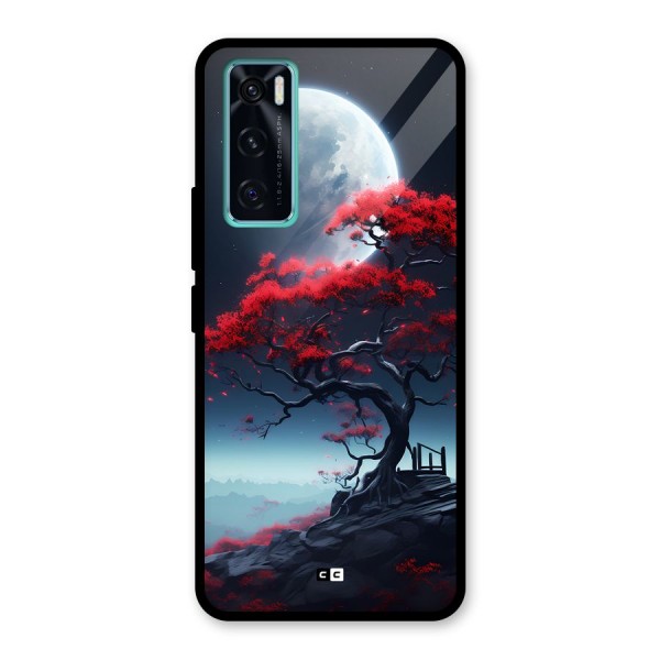 Moon Tree Glass Back Case for Vivo V20 SE