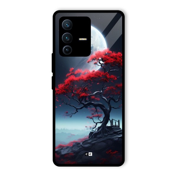 Moon Tree Glass Back Case for Vivo V23 Pro