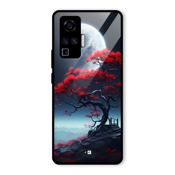 Moon Tree Glass Back Case for Vivo X50 Pro