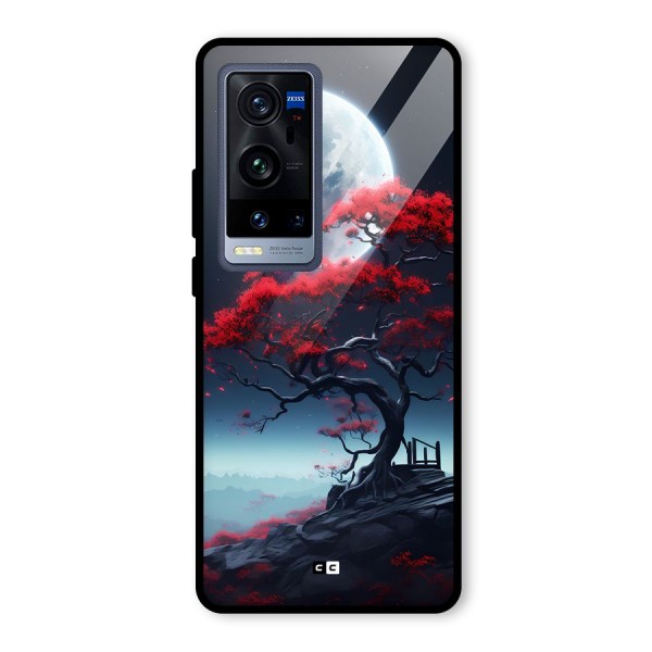 Moon Tree Glass Back Case for Vivo X60 Pro Plus