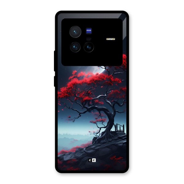 Moon Tree Glass Back Case for Vivo X80