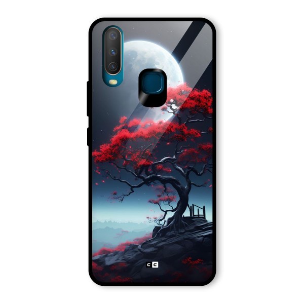 Moon Tree Glass Back Case for Vivo Y12