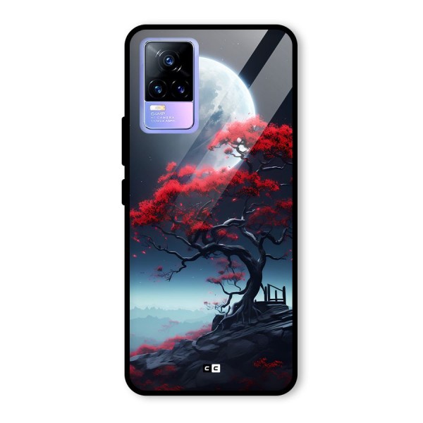 Moon Tree Glass Back Case for Vivo Y73