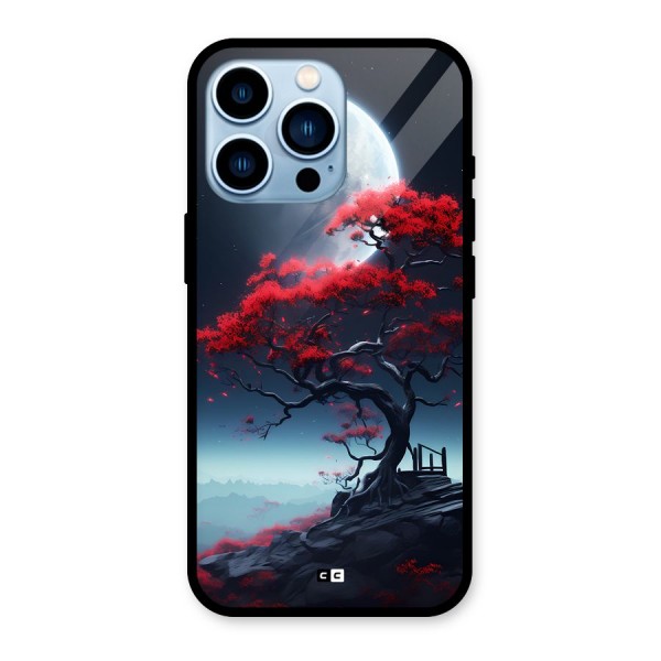 Moon Tree Glass Back Case for iPhone 13 Pro