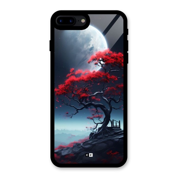 Moon Tree Glass Back Case for iPhone 7 Plus