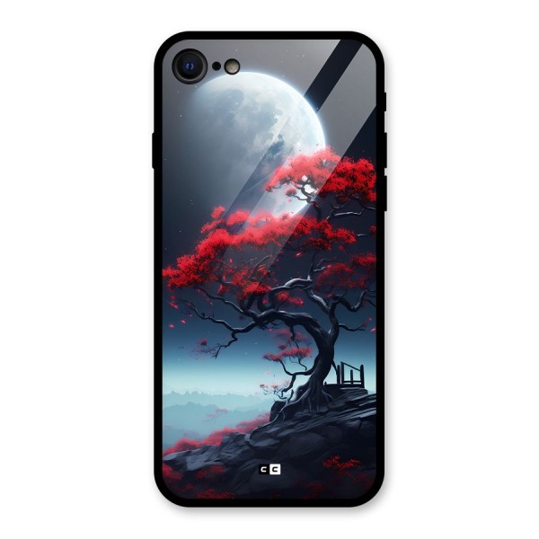 Moon Tree Glass Back Case for iPhone 8