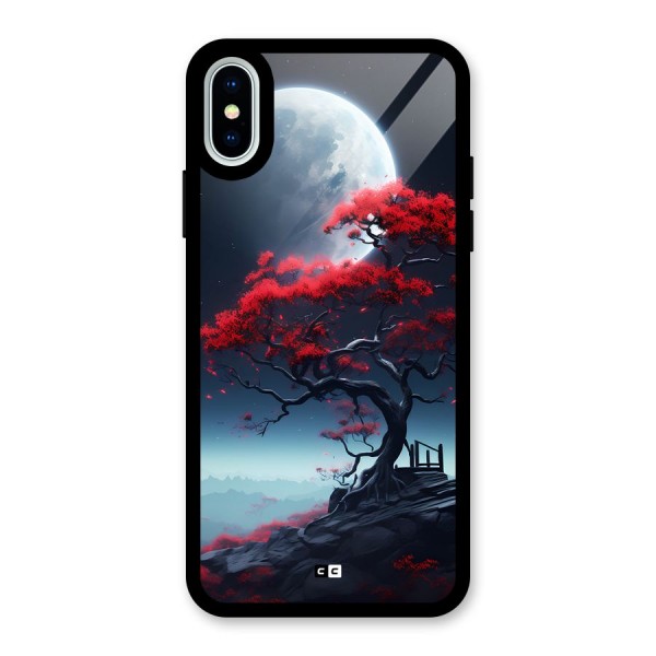 Moon Tree Glass Back Case for iPhone X