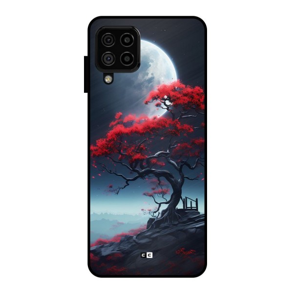 Moon Tree Metal Back Case for Galaxy A22 4G