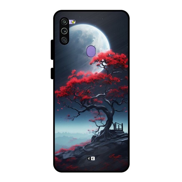 Moon Tree Metal Back Case for Galaxy M11