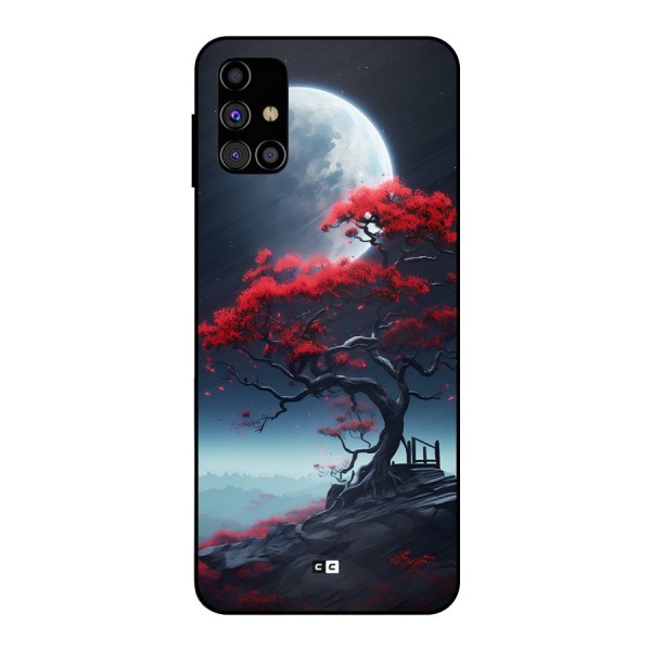 Moon Tree Metal Back Case for Galaxy M31s