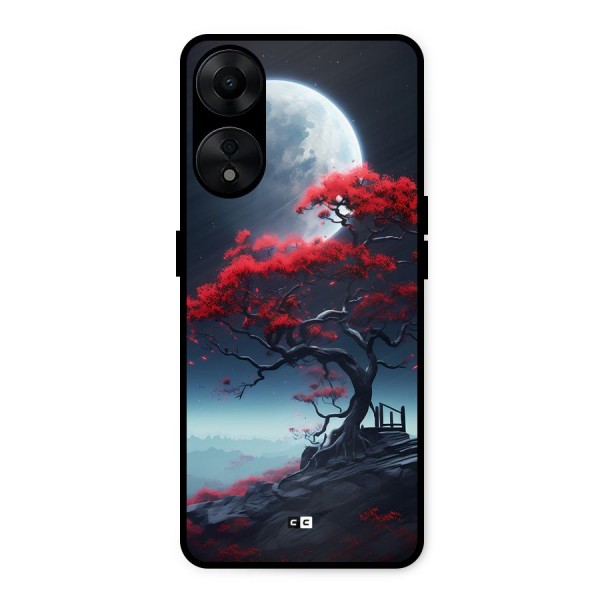 Moon Tree Metal Back Case for Oppo A78 5G