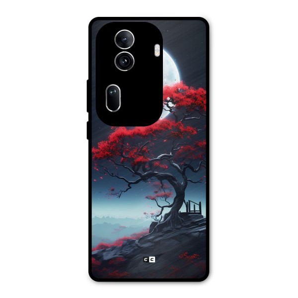 Moon Tree Metal Back Case for Oppo Reno11 Pro 5G
