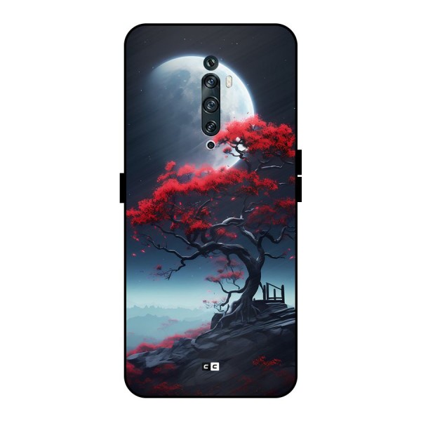 Moon Tree Metal Back Case for Oppo Reno2 F