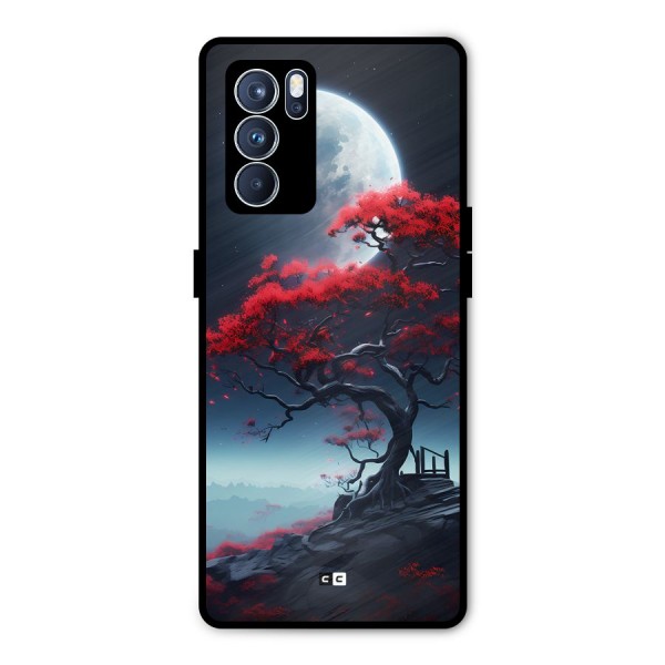 Moon Tree Metal Back Case for Oppo Reno6 Pro 5G