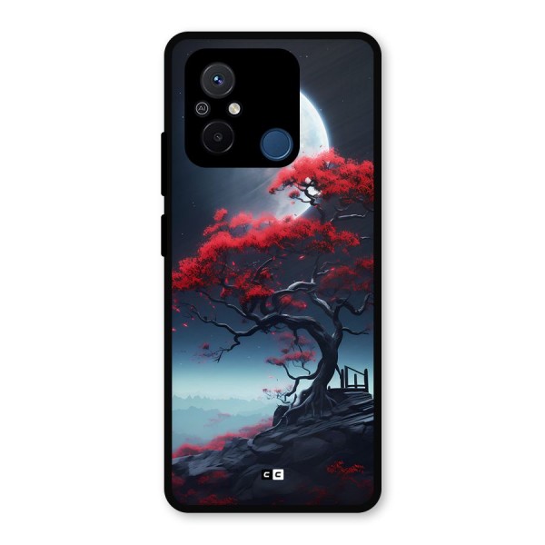 Moon Tree Metal Back Case for Poco C55