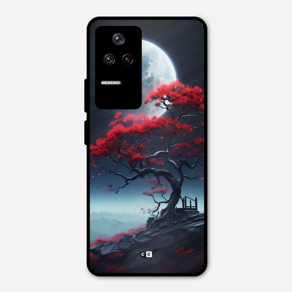 Moon Tree Metal Back Case for Poco F4 5G