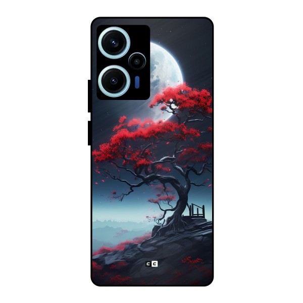 Moon Tree Metal Back Case for Poco F5