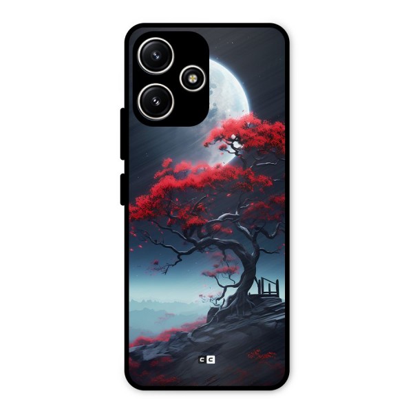 Moon Tree Metal Back Case for Poco M6 Pro