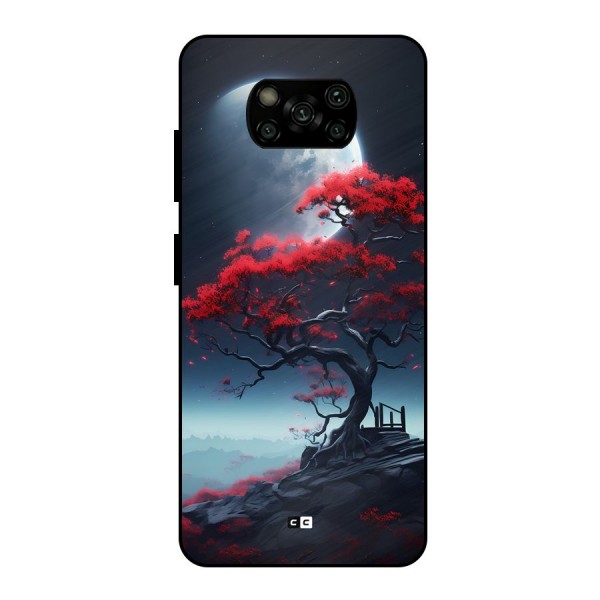 Moon Tree Metal Back Case for Poco X3