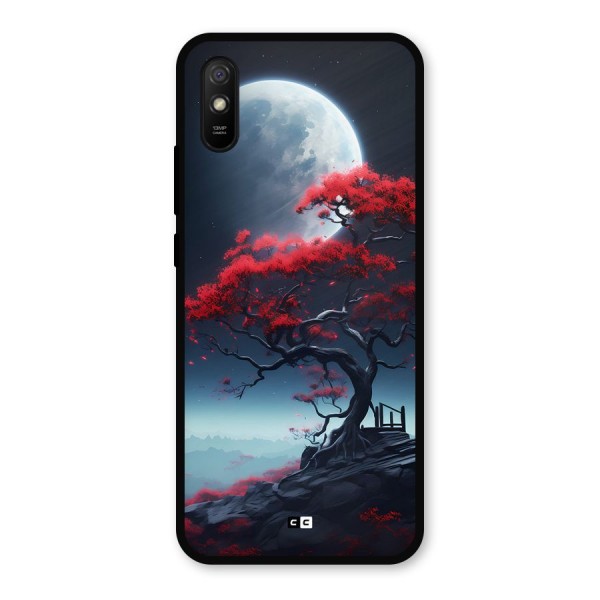 Moon Tree Metal Back Case for Redmi 9i