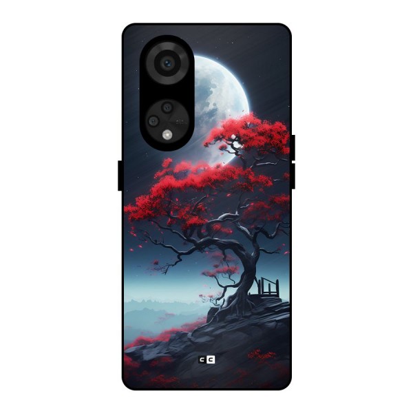 Moon Tree Metal Back Case for Reno8 T 5G