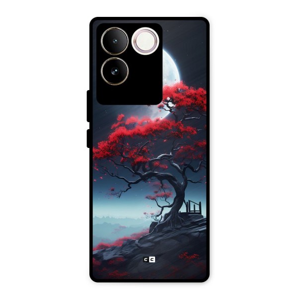 Moon Tree Metal Back Case for Vivo T2 Pro