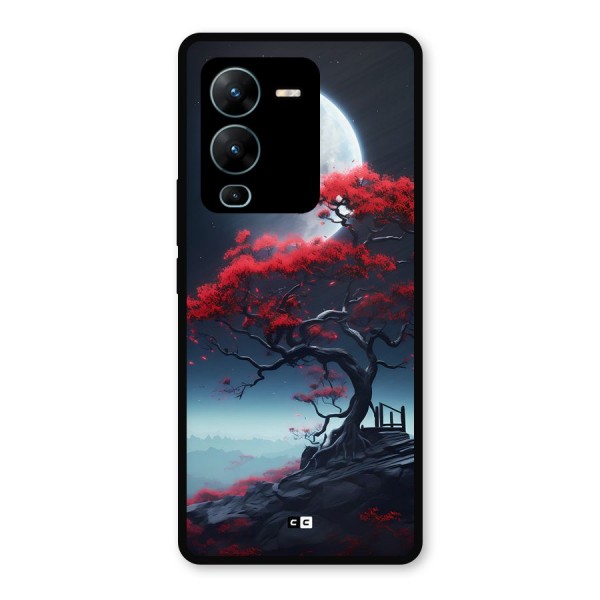 Moon Tree Metal Back Case for Vivo V25 Pro