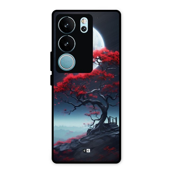 Moon Tree Metal Back Case for Vivo V29 Pro