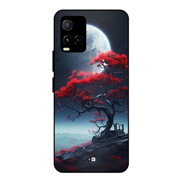 Moon Tree Metal Back Case for Vivo Y21