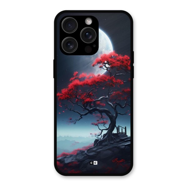 Moon Tree Metal Back Case for iPhone 15 Pro Max