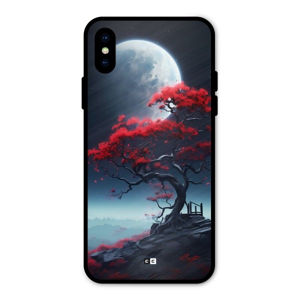 Moon Tree Metal Back Case for iPhone X