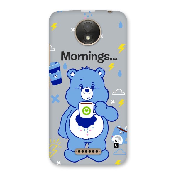 Morning Bear Back Case for Moto C Plus