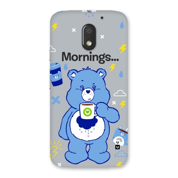 Morning Bear Back Case for Moto E3 Power