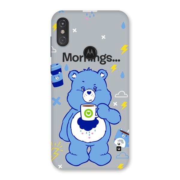 Morning Bear Back Case for Motorola One Power