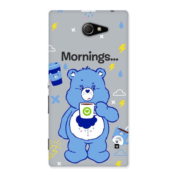 Morning Bear Back Case for Xperia M2