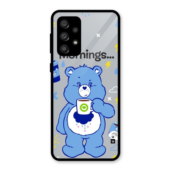Morning Bear Glass Back Case for Galaxy A32