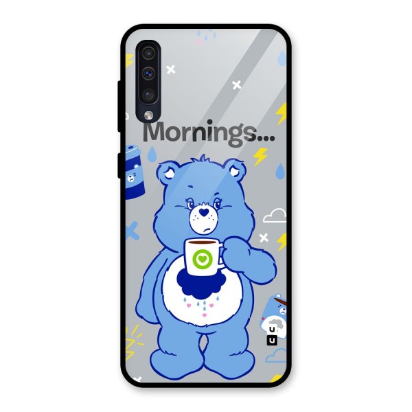 Morning Bear Glass Back Case for Galaxy A50