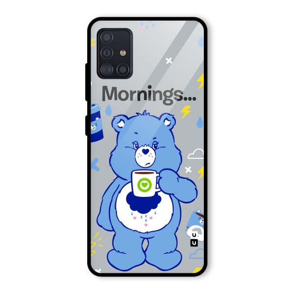 Morning Bear Glass Back Case for Galaxy A51