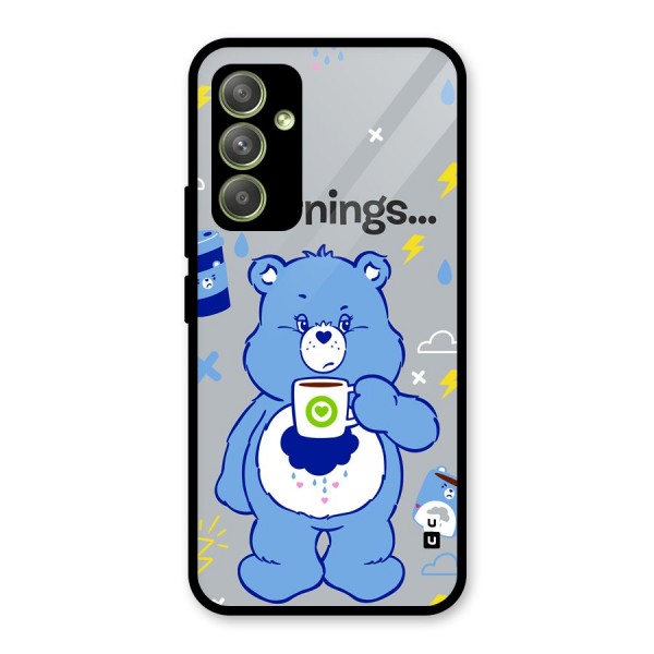 Morning Bear Glass Back Case for Galaxy A54