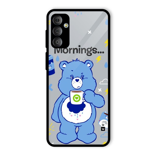 Morning Bear Glass Back Case for Galaxy F23