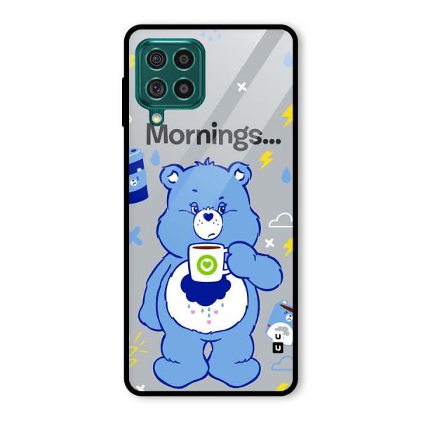 Morning Bear Glass Back Case for Galaxy F62