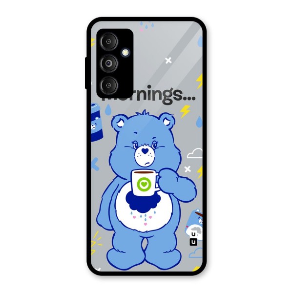 Morning Bear Glass Back Case for Galaxy M14 5G