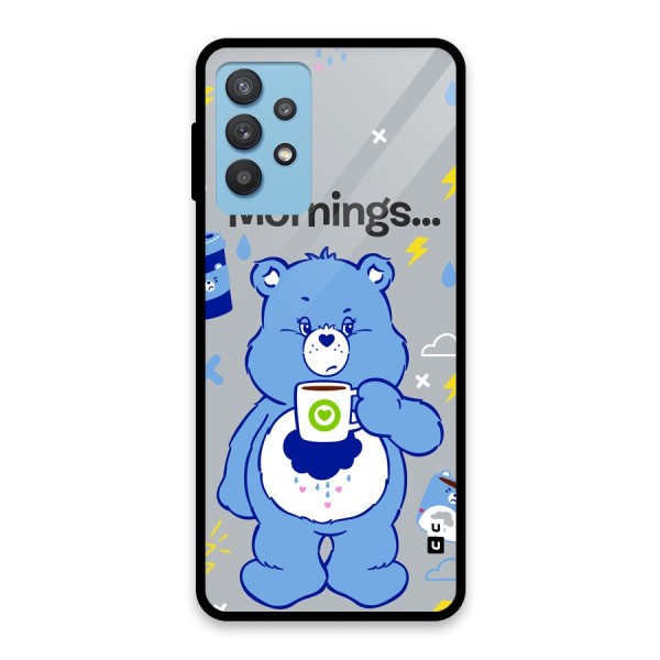 Morning Bear Glass Back Case for Galaxy M32 5G